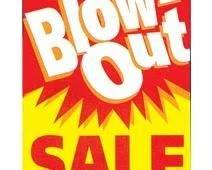 BLOW OUT SALE LOGO
