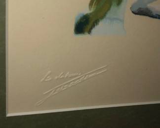 Embossing on Dali print