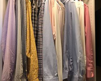 Fine mens dress shirts size medium from Saks etc
