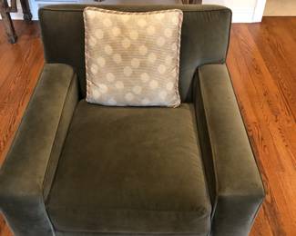 The other of the pair of Mitchell Gold chairs