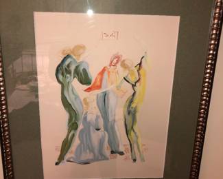 Salvador Dali La Danse 1964, not signed