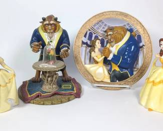 Disney Beauty and the Beast  The Beast with Rose  Figurine  Collectibles