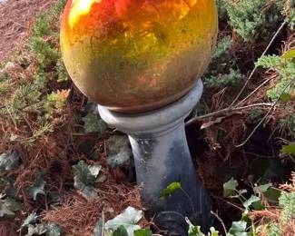 Decorative Outdoor Gazing Ball on Stand