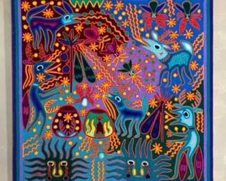 Jose Benitez Sanchez  Original Yarn Painting