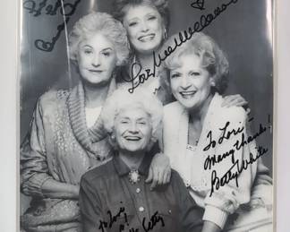 Betty White And The Golden Girls Autographed Promo
