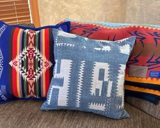 Pendleton Blanket And Southwest Style Pillows