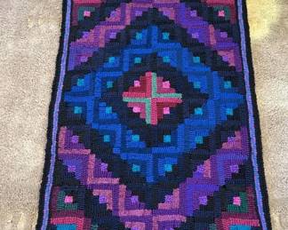 Hooked Rug Wall Hanging