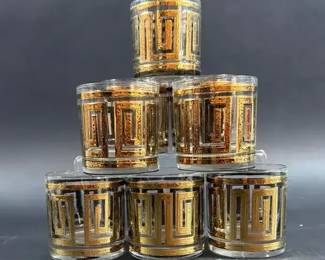 MCM Culver Greek Key Barware