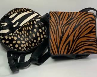 2 Village Tannery Purses Featuring Animal Print