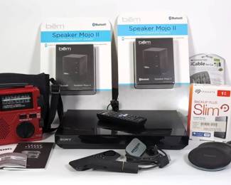 Bem Bluetooth Speakers, 1TB Backup, Grundig Crank Radio More