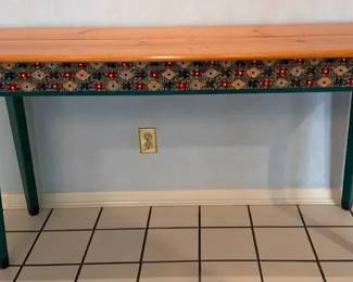  04 Handpainted Console Table, by David Marsh