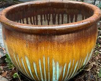 Decorative Outdoor Glazed Pottery Planter