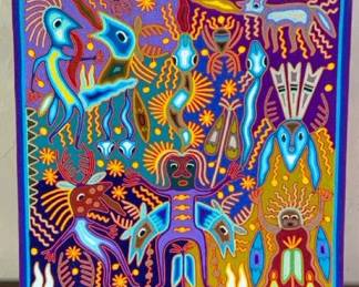  06 Original Yarn Painting By Jose Benitez Sanchez