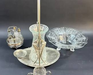 Art Nouveau, Art Deco, And Etched Glass