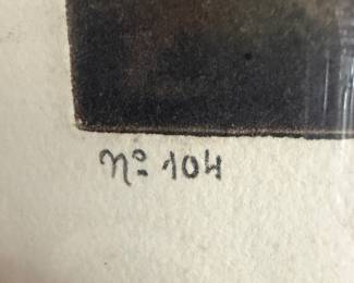 Manuel Robbe original aquatint "Femme au Chien"