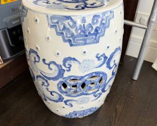 Ceramic accent stool