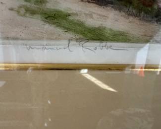Manuel Robbie pencil signed 