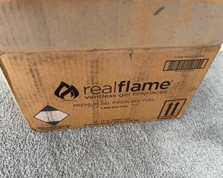 Real flame ventless fireplace gel