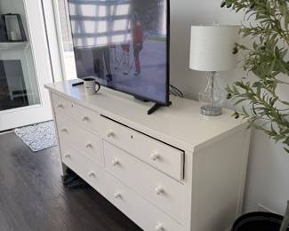 dresser; flat screen tv