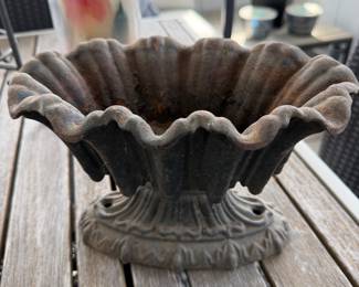 Cast iron vintage small table planter
