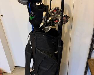 Callaway golf bag & left handed clubs