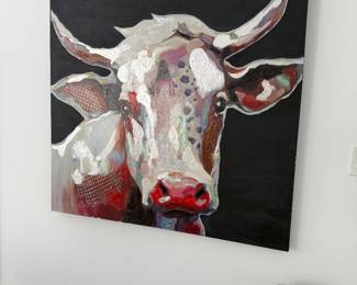 Large Cow Canvas (50 x 50)