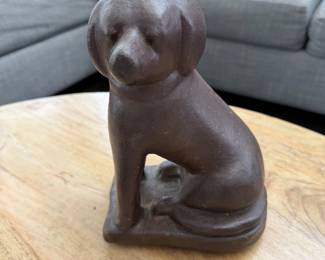 Cast iron chocolate lab