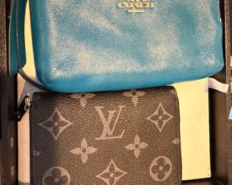 Coach coin purse, faux LV