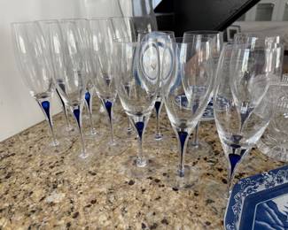 Kosta Boda/Orrefor flutes & wine glasses