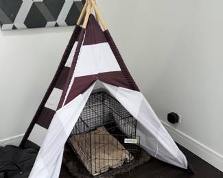 Pet teepee & dog cage