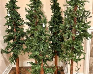 Faux lodgepole pine trees. 5 avail. Standard lighting, not prelit. 