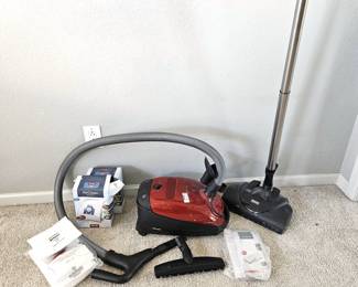  - Miele Classic C1 Electro+ PowerLine Canister Vacuum w Attachments & Bags
