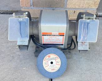  Sears Craftsman 1/4 HP Bench Grinder Model 397.19301 with Extra 6" Wheel