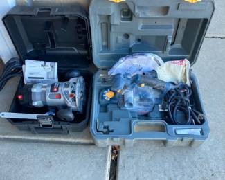 Ryobi Hand Planer and Porter-Cable Router Combo Set with Cases