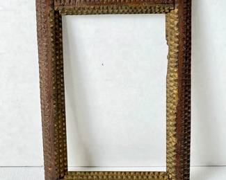 - Antique Multi Layer “Tramp Art” Frame - 1800s Handcrafted Primitive Folk Art