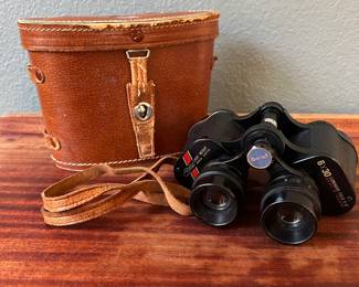  Vintage Selsi 6x30 Binoculars with Original Leather Case