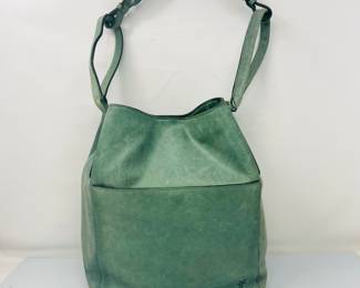  Green Aged Leather Frye Reed Hobo Purse