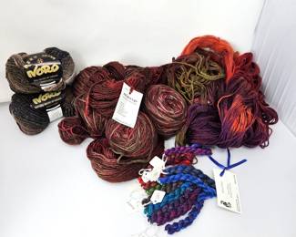Premium Yarn Lot – Noro Kureyon, Malabrigo Stonechat & Hand Dyed Skeins