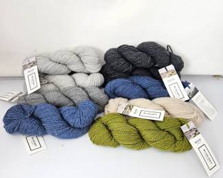 -Blue Sky Fibers Woolstok Yarn Lot – Assorted Colors – 100% Fine Highland Wool – 50g Skeins

