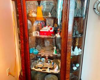 Beautiful curved glass cabinet