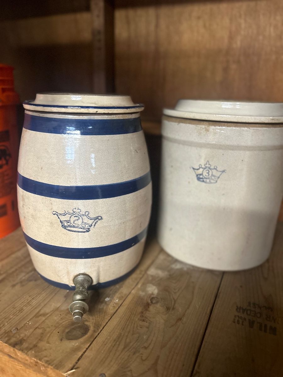 Antique stoneware crock 