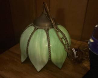 Vintage Glass Tiffany style  lamp 
