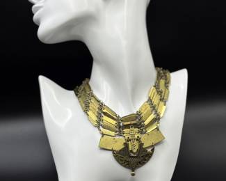 Bohemian necklace, metal