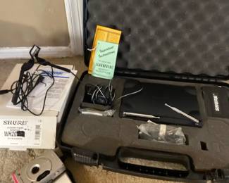 Shure Diversity Receiver, Shure Headset Microphone And A Cannon Elph Camera