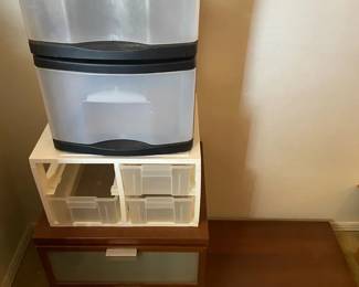 Nightstand With Storage Containers