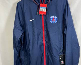 NIKE PARIS ST. GERMAIN FULL ZIP WIND JACKET. NEW WITH TAGS