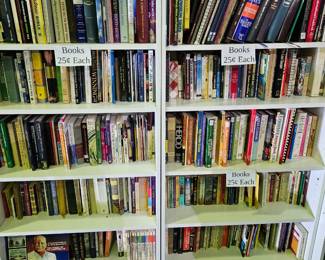 Books 25 cents each