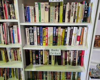 Books 25 cents each