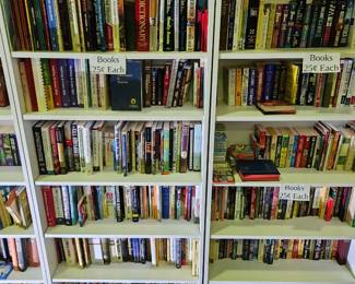 Books 25 cents each