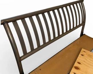 Queen Size Modern Metal Sleigh Style Bed Frame